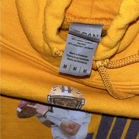 Joe Burrow LSU Football Yellow Hoodie (Medium) - Picture 2 of 3